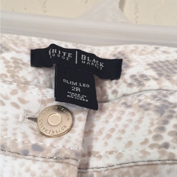 🌺WHBM Python Print Skinny Pants Size 2R🌺 - Picture 6 of 8